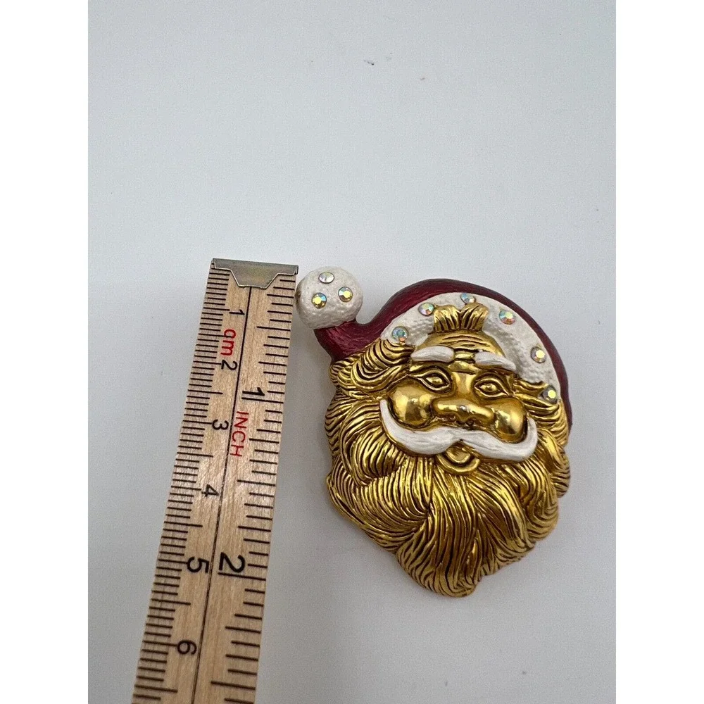 Vintage Santa Head Christmas Jewelry Brooch Pin Christmas Funny Cute‎